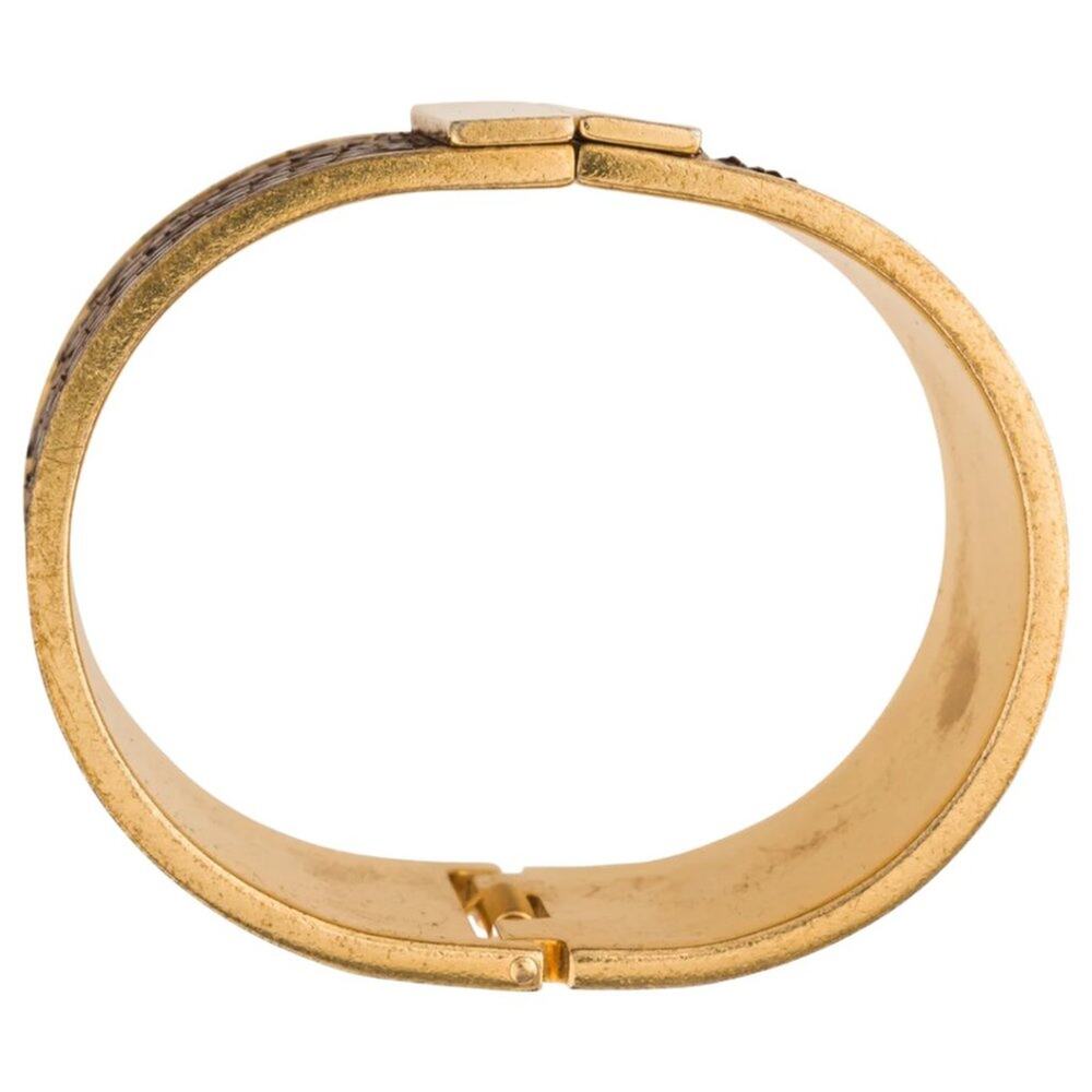 Burberry  Authentic Python Skin & Netak Cuff Bracelet - Picture 7 of 8
